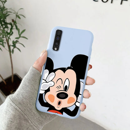 for Samsung Galaxy A50 A70 A50S A30S A 30S 50 50S 70 Phone Case Cute Minnie Mickey Donald Daisy Duck Stitch Soft Silicone Cover