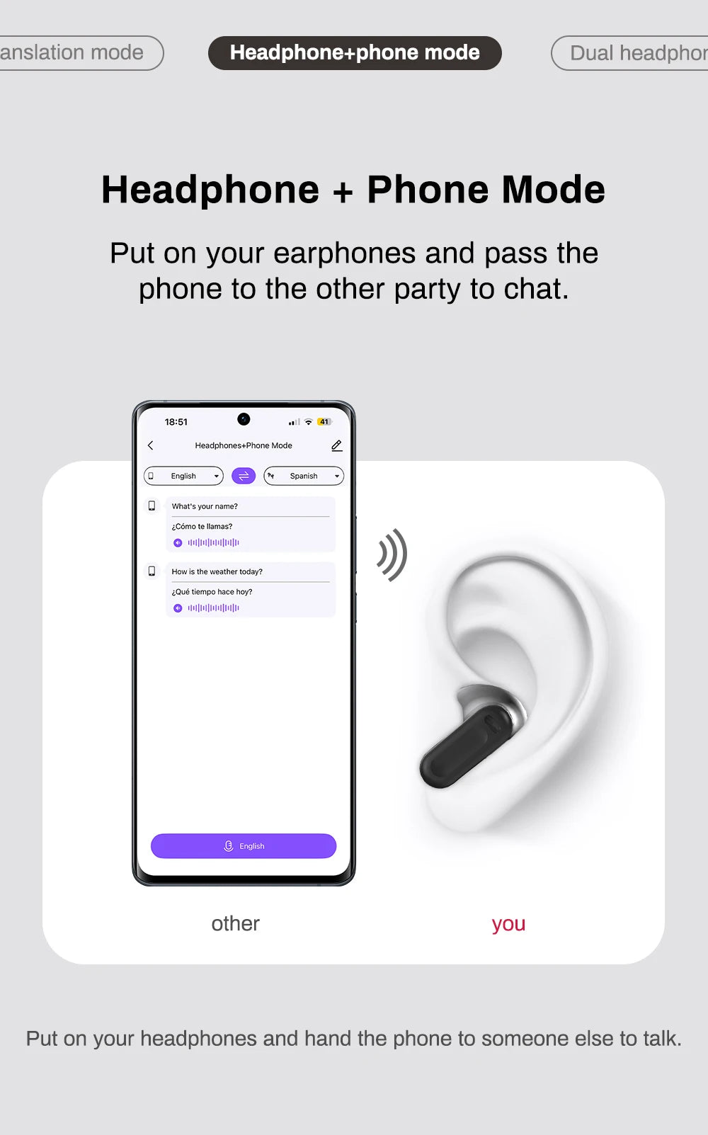 HTC NE20 Bluetooth V6.0 Earphones AI Translator Earbuds OWS LCD Touch Screen Sport Wireless Headphones HD Stereo Sound Longlife Store ARBELLA'S