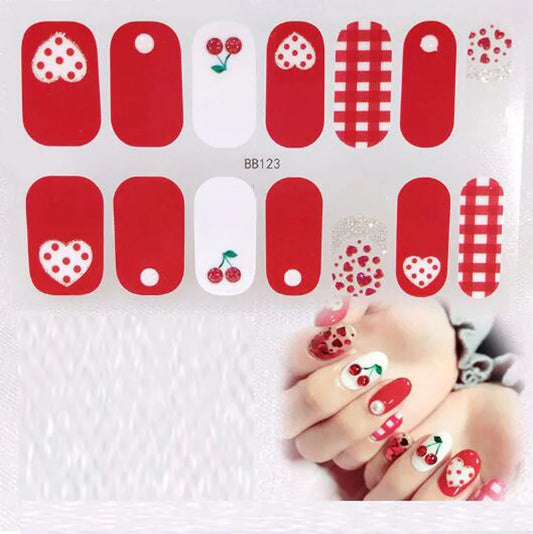 Gel Nail Sticker 5D Nail Patch DIY Adhesive Full Cover Fingernail Wraps Beauty Fake Nails Manicure Art Decal Pegatinas Ara Uñas