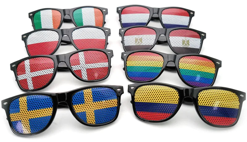 National Flag Sunglasses Men Football Basketball Game Baseball Match Decorative Glasses Women Festival Independence Day Eyewear