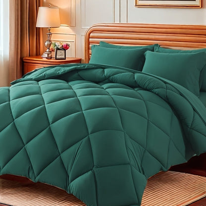 7pcs Luxurious Ultra-Soft Comforter Set | Breathable, Quilted Comforter, Flat Sheet, Fitted Sheet, Pillowcases, Pillow Shams | Warmth for All Seasons, School, Valentine's Day, Boys And Girls, Bed In A Bag Store ARBELLA'S