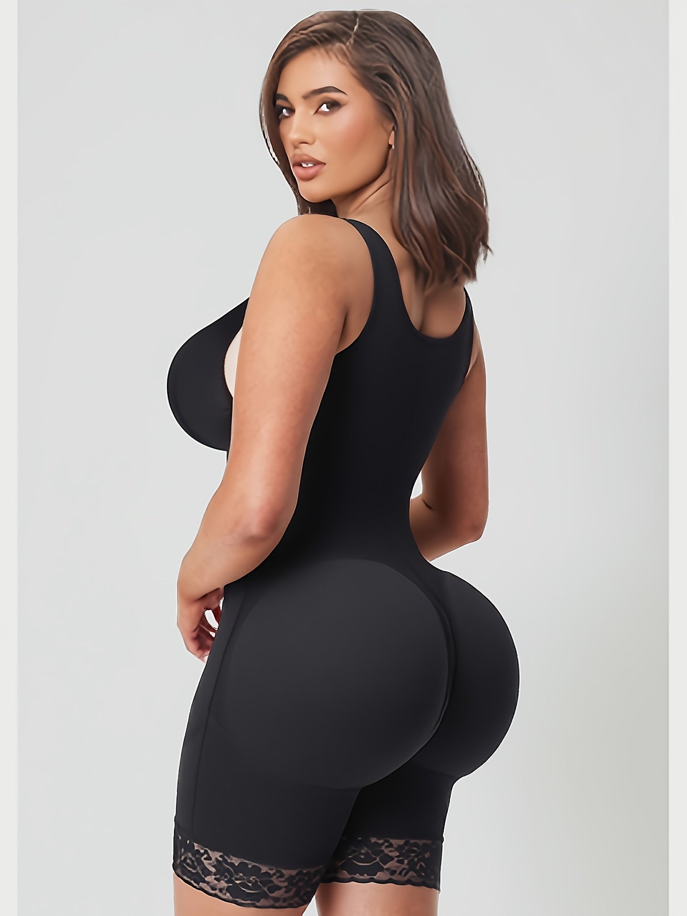 1pc Shaper Suit for Women After Childbirth That Smooths The Abdomen And Sculpts The Body, Enhancing And Supporting The Buttocks, Featuring a Zippered Crotch Store ARBELLA'S