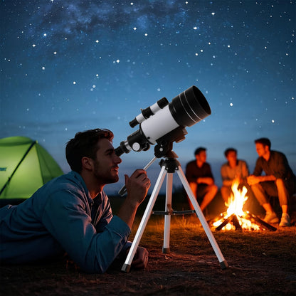 150X High Power Telescope, 70mm Aperture Telescope Astronomy For Adults, Portable Monocular Telescope With 3 Eyepiece, Wireless Remote Control, Smartphone Adapter, Perfect For Camping Nature Viewing, Education And Exploration Store ARBELLA'S