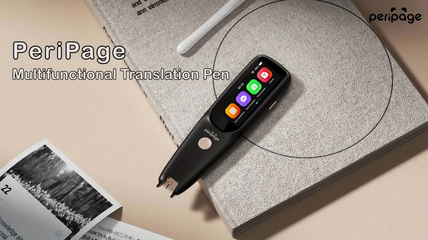 PeriPage D2S New Translation Pen, Mobile Scanning Translator, Reading Pen, Language Translation Device, Foreign Language Translation Machine For Learners On Business Trips