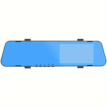 4.5in rearview mirror recorder Full Hd 1080p rearview mirror automobile dash cam dual lens video recorder automobile DVR dash cam cycle