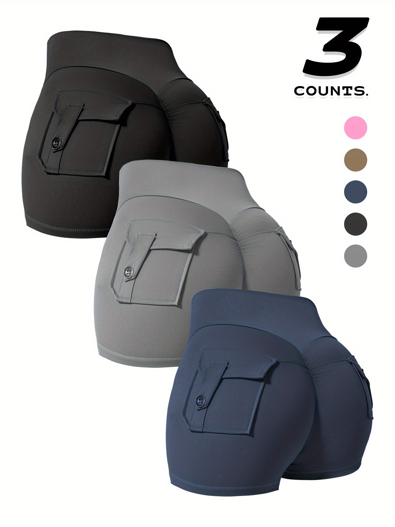 1 Pack Women's Sports Shorts, High Waist Design, Soft and Comfortable, Suitable for Sports and Yoga, Can Effectively Control the Abdomen. Store ARBELLA'S