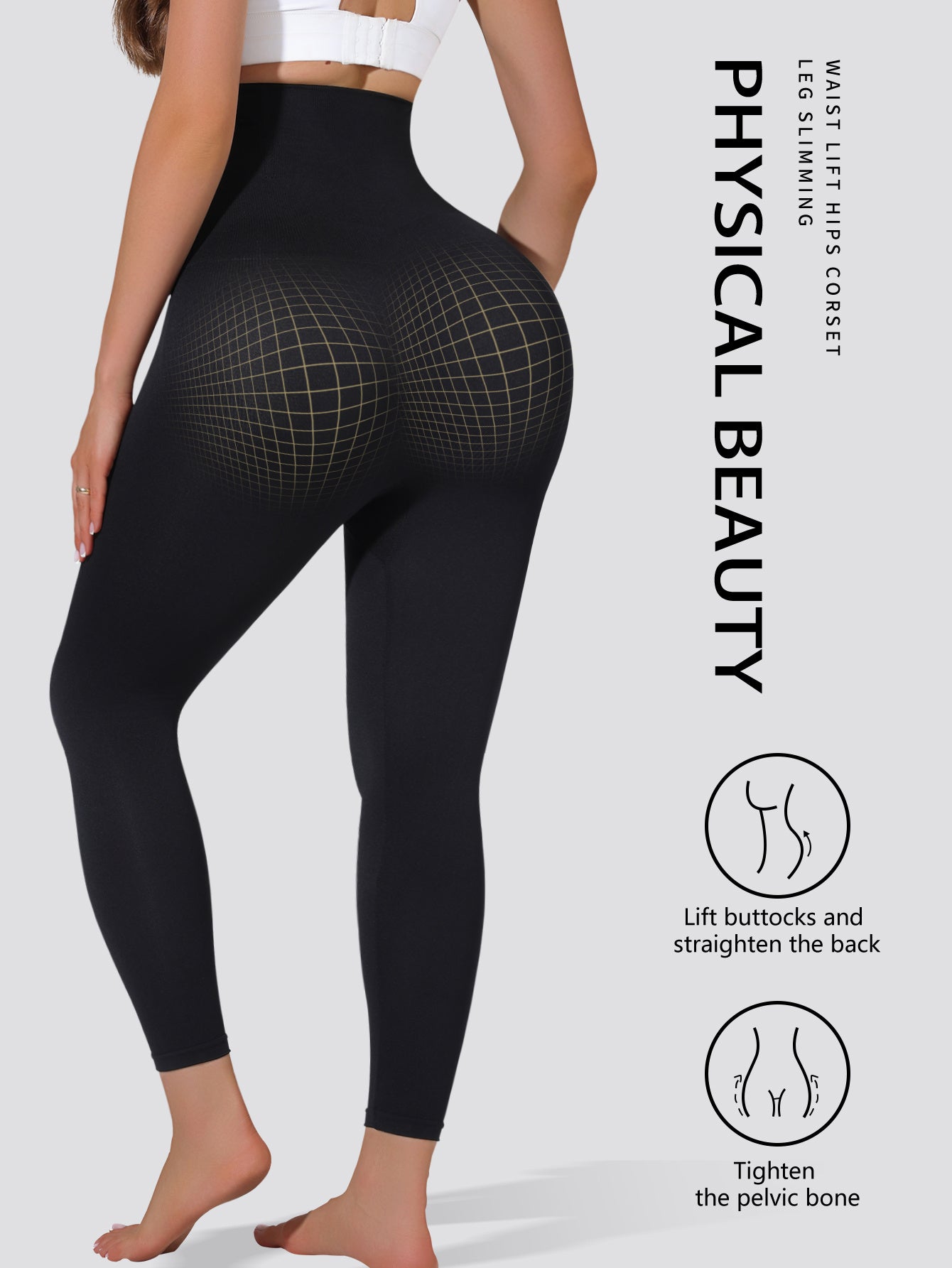 3pcs Women'S High Waist Waist Waist Lift Hip Puller Pants Yoga Movement to Wear Casual Leggings Store ARBELLA'S