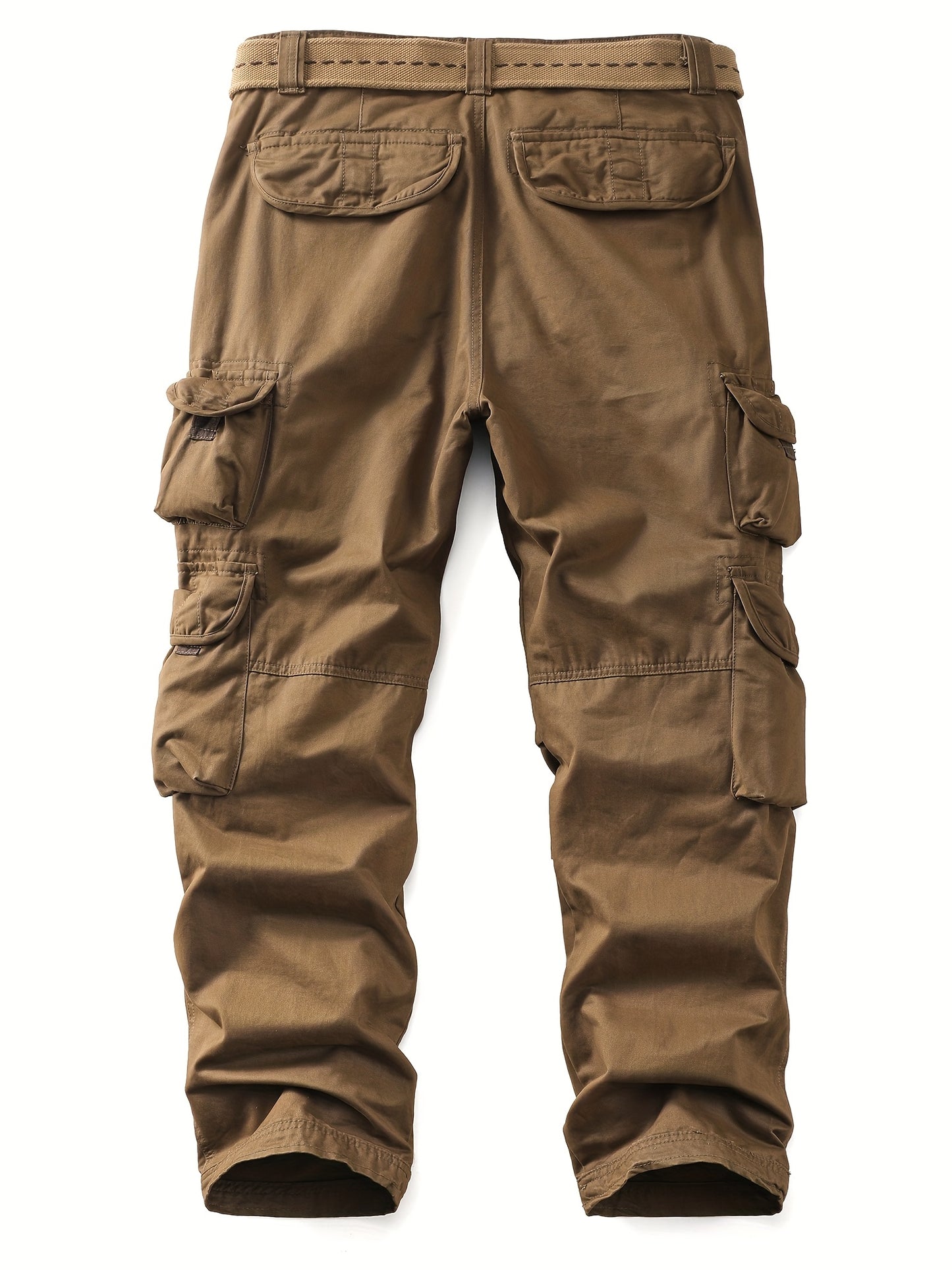 Men's 10-Pocket  Outdoor Pants - Durable Cotton Anti-Tear Fabric, Loose Fit Straight-Leg Design with Multiple Utility Pockets for Hiking, Camping & Casual Wear (Spring/Fall/Summer). Store ARBELLA'S