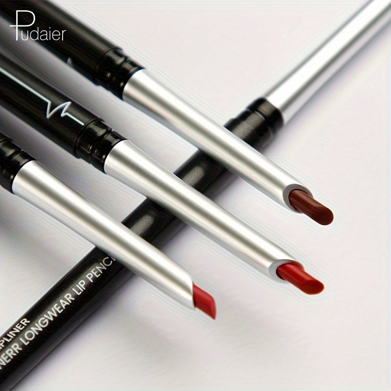 17-Color Set Lip Liner Pencil -Velvety Texture, 24-Hour Long-Wear, Waterproof & Smudge-Resistant, Can Use For Lip & Eyes, Nice Choice For Valentine's Day Gift Mother's Day Gift Contain Plant Squalane