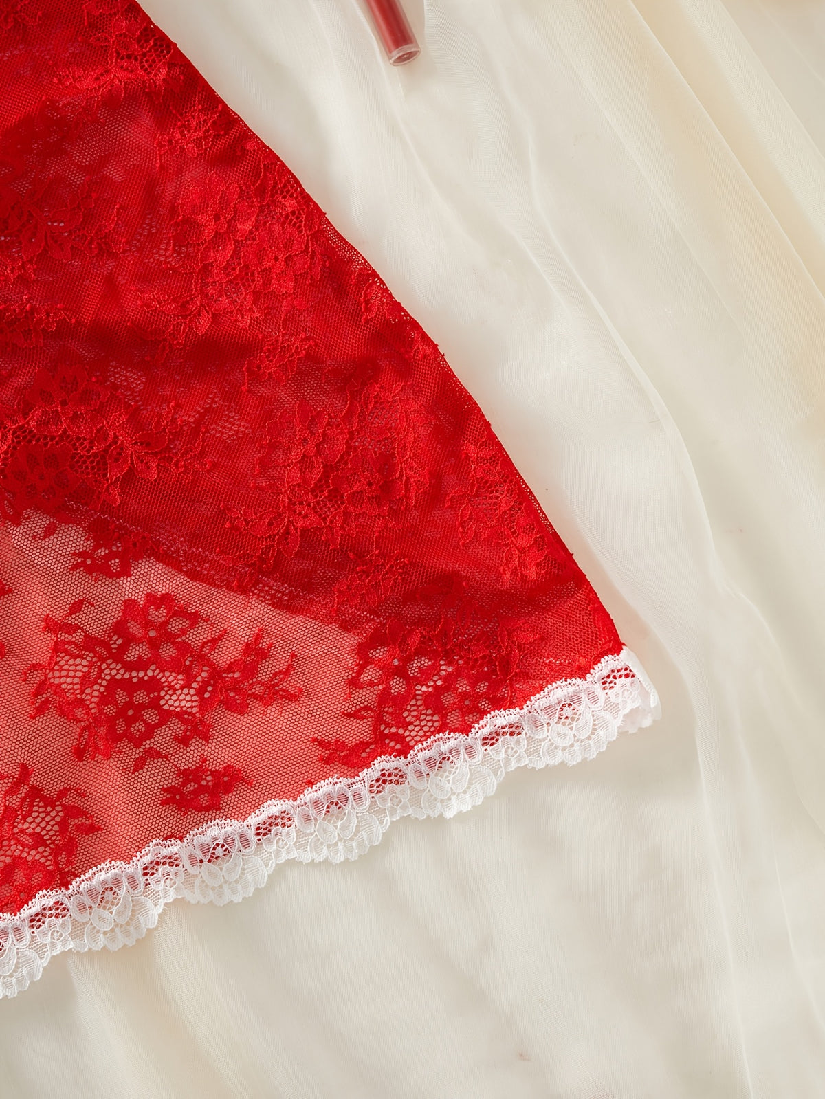 Vestido mini de tirantes de espagueti para mujer sexy, camisón con ribete de encaje y lazo, vestido sin espalda con ropa de estar en casa de perlas 7