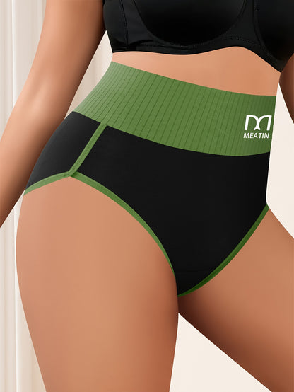 10pcs Women's High-Waisted Striped Panties - Breathable, Comfort Fit, Soft Elastic | Casual & Sporty Wear Store ARBELLA'S