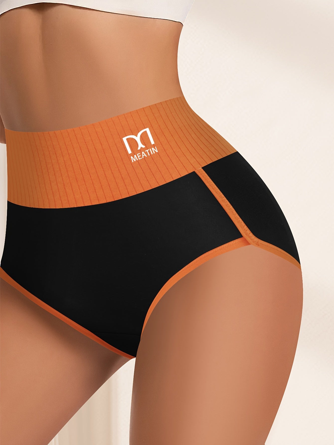 10pcs Women's High-Waisted Striped Panties - Breathable, Comfort Fit, Soft Elastic | Casual & Sporty Wear Store ARBELLA'S