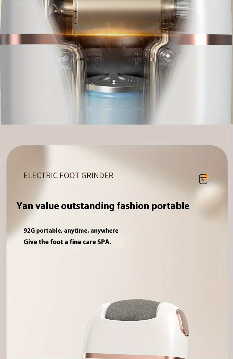 Rechargeable Electric Remover Kit with 3 Interchangeable Heads, Portable Pedicure Tools for Smooth and Soft Feet, Professional Foot Care Solution. Store ARBELLA'S