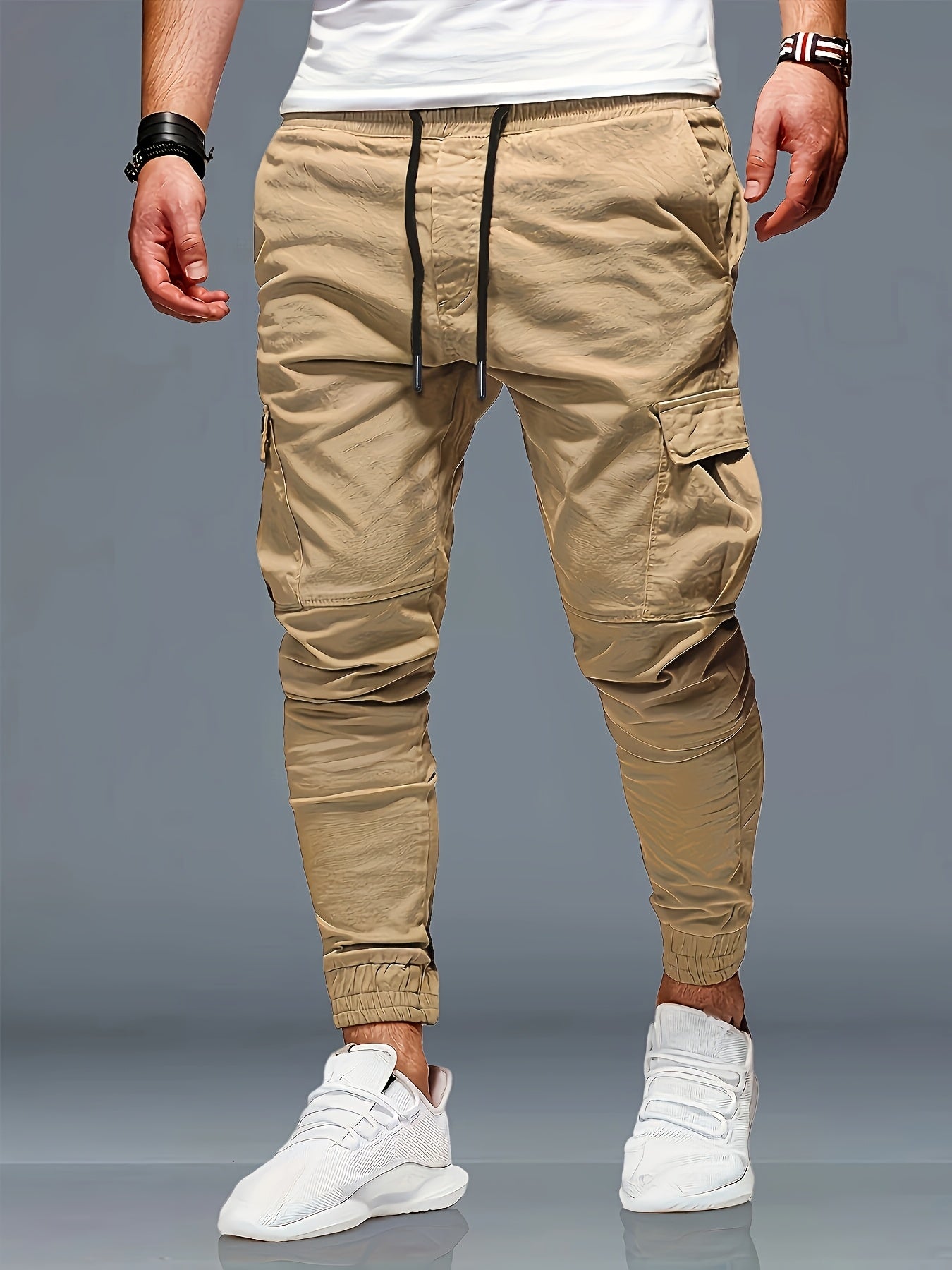 6pcs Men's Autumn And Winter Regular Edition Fashionable Pants And Sports Pants Casual Sports And Outdoor Pocket Elastic Waist Drawstring Pants, Pants For Men High Quality. Store ARBELLA'S