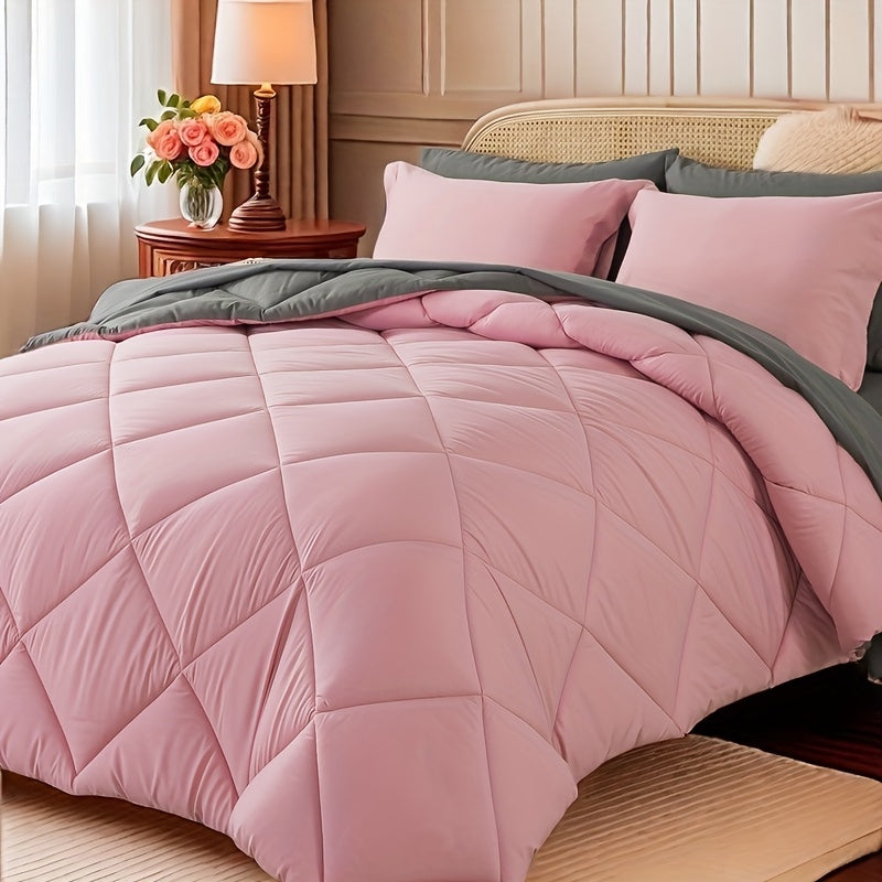 7pcs Luxurious Ultra-Soft Comforter Set | Breathable, Quilted Comforter, Flat Sheet, Fitted Sheet, Pillowcases, Pillow Shams | Warmth for All Seasons, School, Valentine's Day, Boys And Girls, Bed In A Bag Store ARBELLA'S