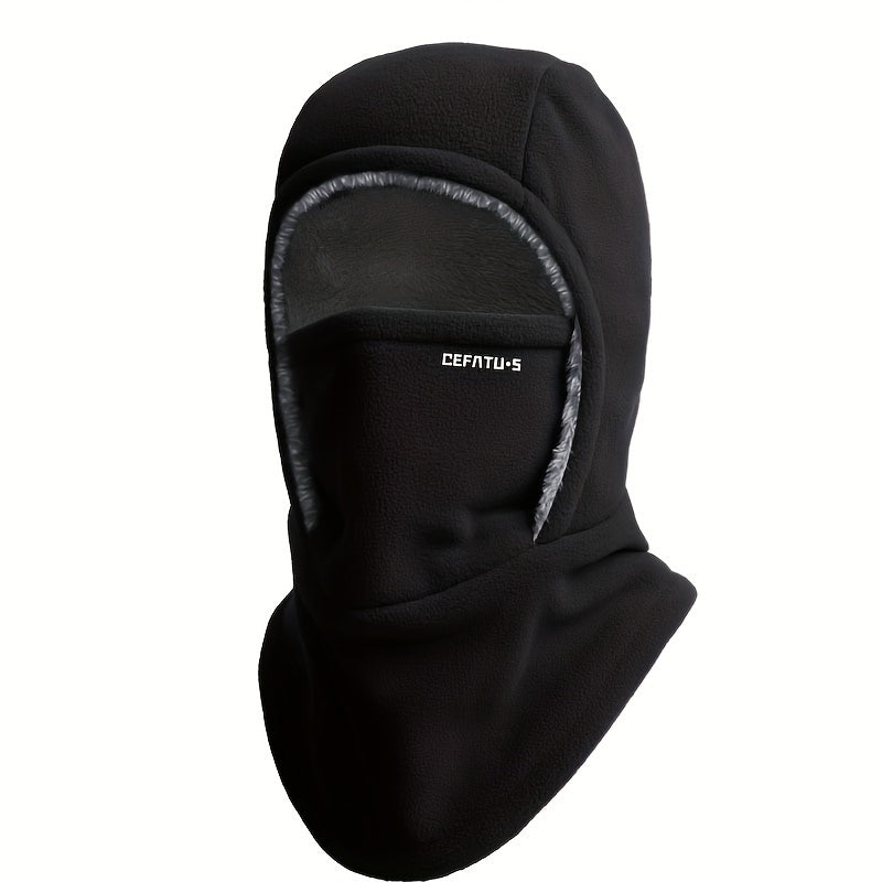 1pc Winter Warm Thick Material Balaclava, One-Piece Hood, Scarf Face Mask Ear Protection, Windproof, Suitable for Winter Cycling, Running, Skiing, Fishing, Outdoor Sports And Work, Suitable for Men And Women, Without battery Store ARBELLA'S