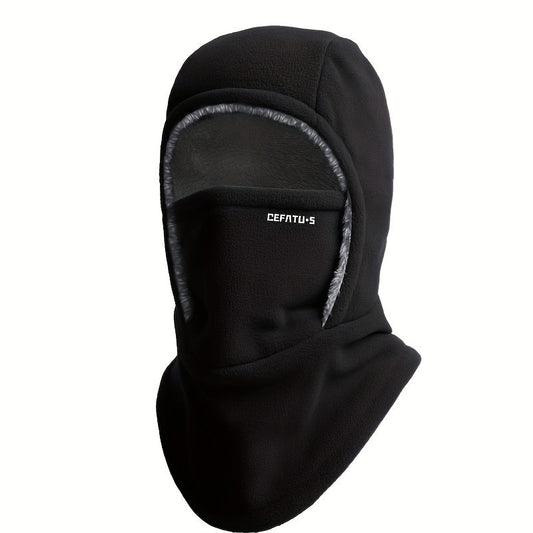 1pc Winter Warm Thick Material Balaclava, One-Piece Hood, Scarf Face Mask Ear Protection, Windproof, Suitable for Winter Cycling, Running, Skiing, Fishing, Outdoor Sports And Work, Suitable for Men And Women, Without battery Store ARBELLA'S