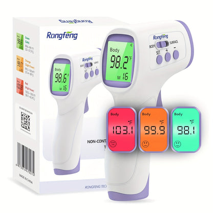 [Digital | Forehead] Digital Thermometer | No-Touch Forehead Thermometer For Adults And Kids, With Fever Alarm, 3 Backlit And 32 Memories Fast Accurate Results, Easy For All Ages, Basal Thermometer Store ARBELLA'S