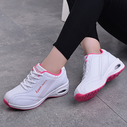 Womens Air Cushion Sports Sneakers - Comfortable Elevating Trainers - Anti-Slip, Stylish & Versatile for Outdoor Adventures