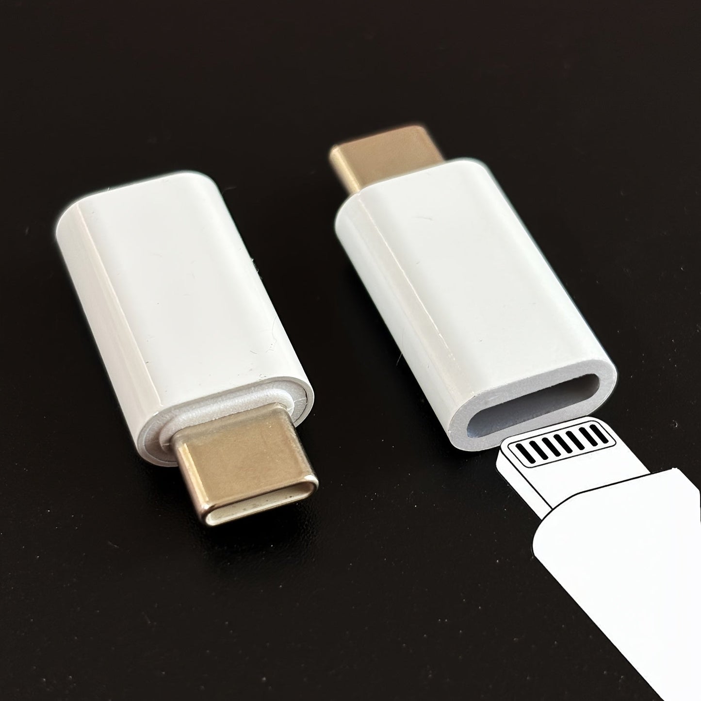 2pcs Set, Suitable for Iphone Lightning to USB C Adapter, C-Type Charger Interface, Suitable for Iphone16/15 Charger Store ARBELLA'S