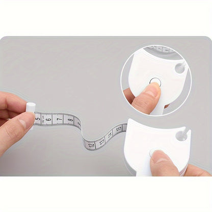 1pc, Three-dimensional Ruler Automatically Shrinks Y-shaped Waist Ruler Tape Measure Fitness Sports Body Circumference Measurement Soft Leather Tape Measure Cm Tailor, Sewing, Handmade Supplies