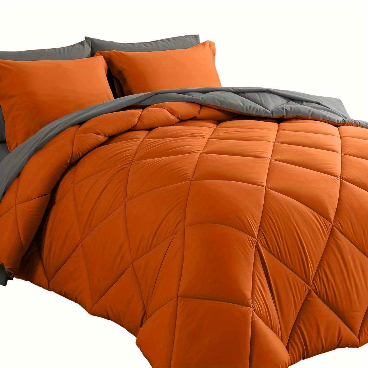 7pcs Luxurious Ultra-Soft Comforter Set | Breathable, Quilted Comforter, Flat Sheet, Fitted Sheet, Pillowcases, Pillow Shams | Warmth for All Seasons, School, Valentine's Day, Boys And Girls, Bed In A Bag Store ARBELLA'S