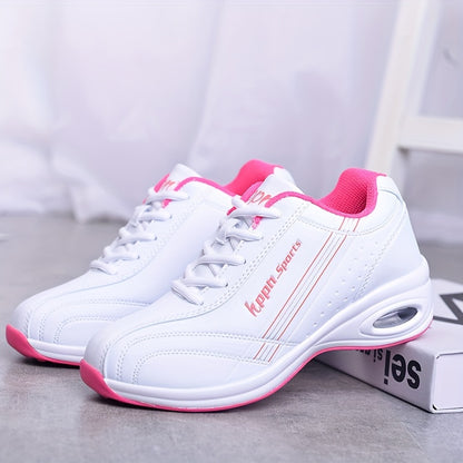 Womens Air Cushion Sports Sneakers - Comfortable Elevating Trainers - Anti-Slip, Stylish & Versatile for Outdoor Adventures