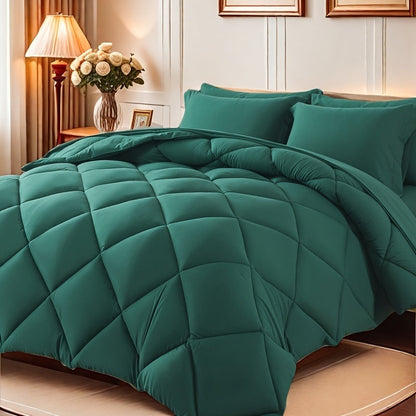 7pcs Luxurious Ultra-Soft Comforter Set | Breathable, Quilted Comforter, Flat Sheet, Fitted Sheet, Pillowcases, Pillow Shams | Warmth for All Seasons, School, Valentine's Day, Boys And Girls, Bed In A Bag Store ARBELLA'S