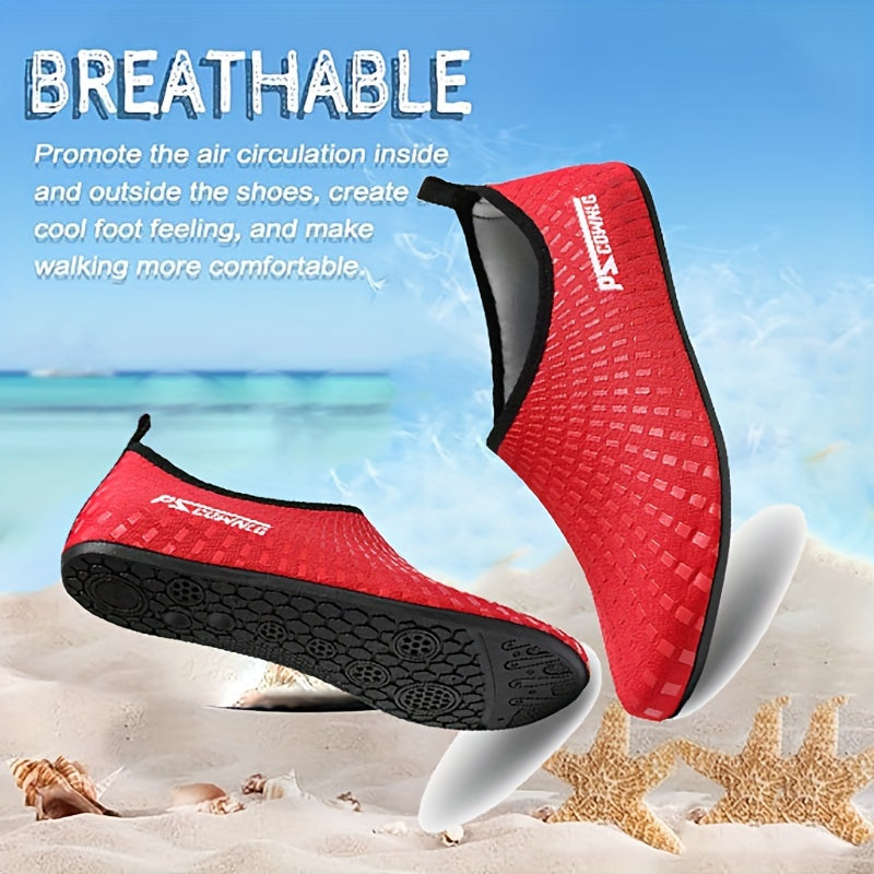 Breathable Slip On Water Socks For Men's Outdoor Beach Activities, Snorkeling Fishing Surfing Swimming Pool Store ARBELLA'S