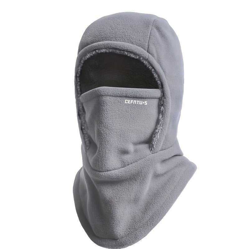 1pc Winter Warm Thick Material Balaclava, One-Piece Hood, Scarf Face Mask Ear Protection, Windproof, Suitable for Winter Cycling, Running, Skiing, Fishing, Outdoor Sports And Work, Suitable for Men And Women, Without battery Store ARBELLA'S