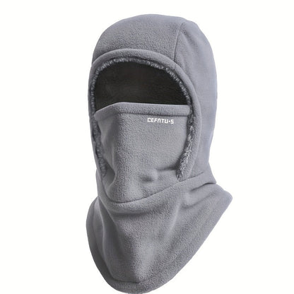 1pc Winter Warm Thick Material Balaclava, One-Piece Hood, Scarf Face Mask Ear Protection, Windproof, Suitable for Winter Cycling, Running, Skiing, Fishing, Outdoor Sports And Work, Suitable for Men And Women, Without battery Store ARBELLA'S