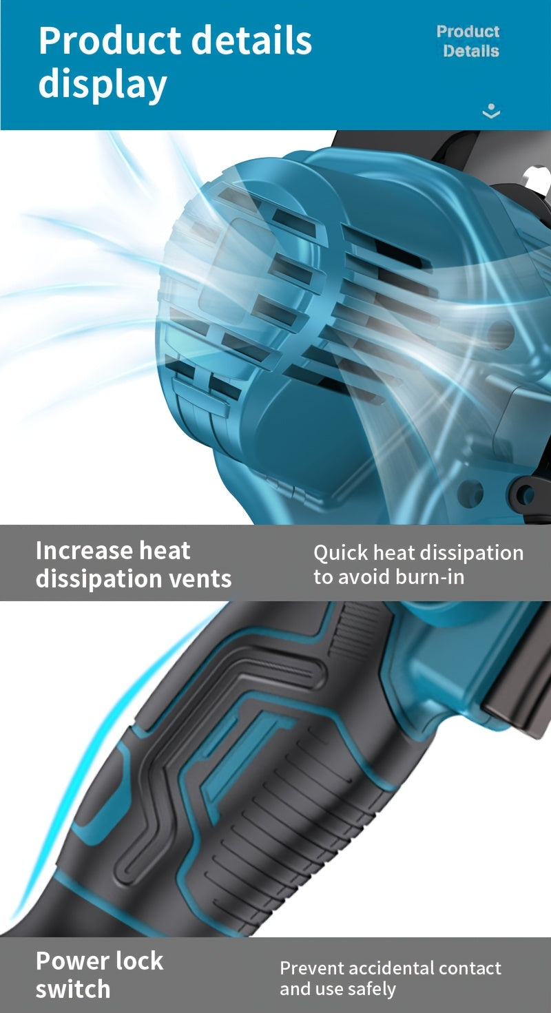 Mini Cordless Chainsaw - Lightweight, Portable, Rechargeable Battery | Safe Trimming for Tree Branches, Courtyard, Household, Garden, Gifts for Men Store ARBELLA'S