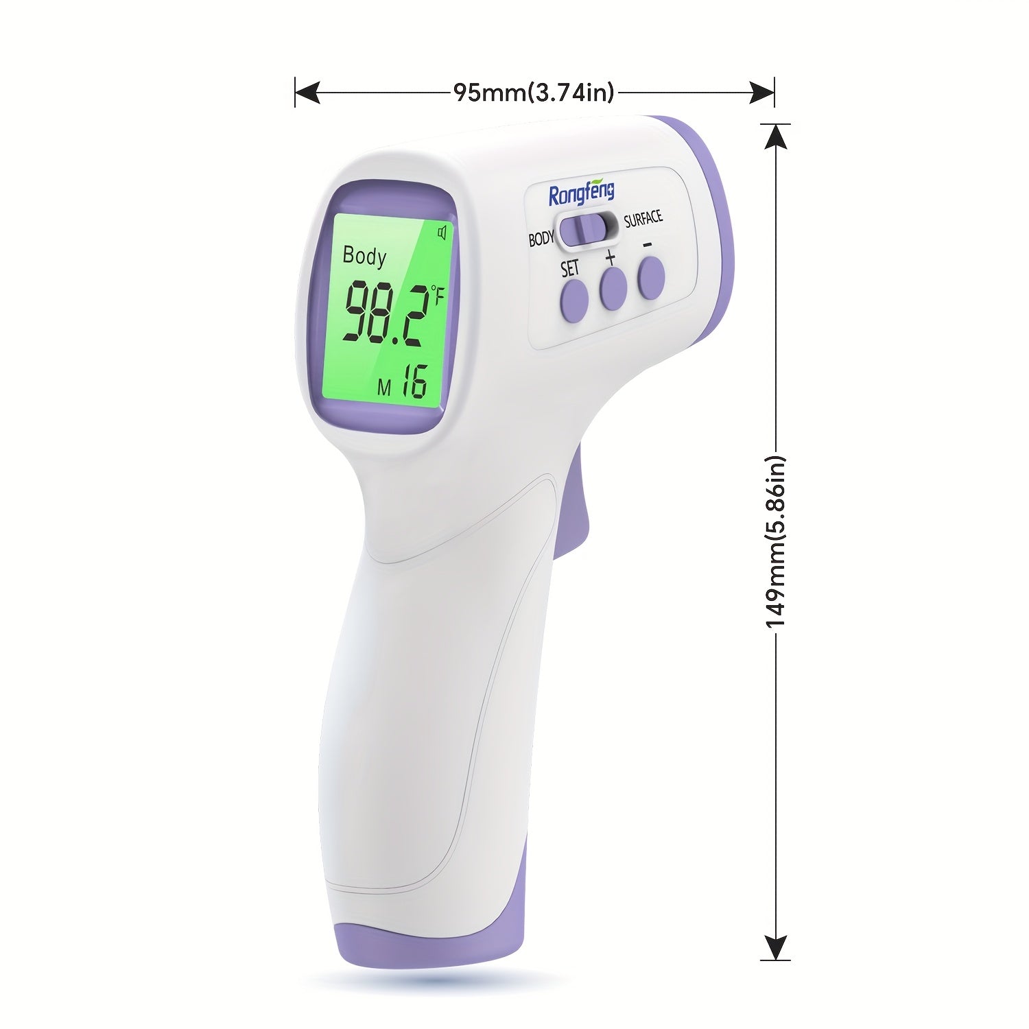 [Digital | Forehead] Digital Thermometer | No-Touch Forehead Thermometer For Adults And Kids, With Fever Alarm, 3 Backlit And 32 Memories Fast Accurate Results, Easy For All Ages, Basal Thermometer Store ARBELLA'S