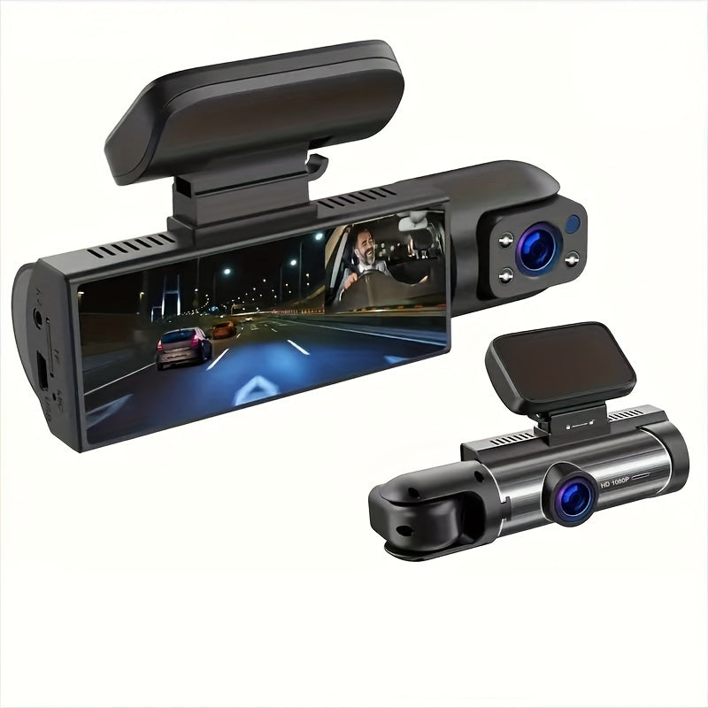 High-definition Front And Rear Dual-lens Car-mounted Driving Recorder With 3.16-inch IPS High-definition Screen