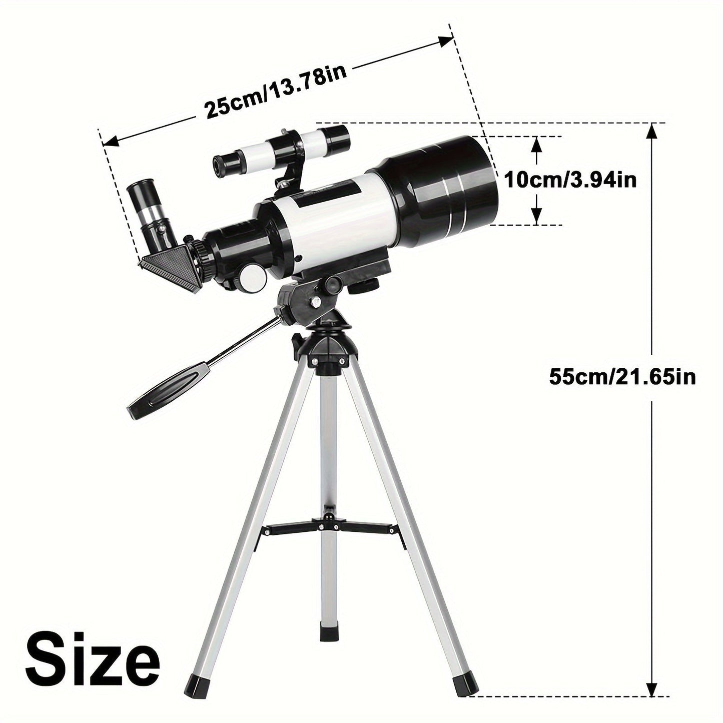 150X High Power Telescope, 70mm Aperture Telescope Astronomy For Adults, Portable Monocular Telescope With 3 Eyepiece, Wireless Remote Control, Smartphone Adapter, Perfect For Camping Nature Viewing, Education And Exploration Store ARBELLA'S