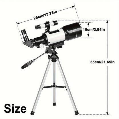 150X High Power Telescope, 70mm Aperture Telescope Astronomy For Adults, Portable Monocular Telescope With 3 Eyepiece, Wireless Remote Control, Smartphone Adapter, Perfect For Camping Nature Viewing, Education And Exploration Store ARBELLA'S